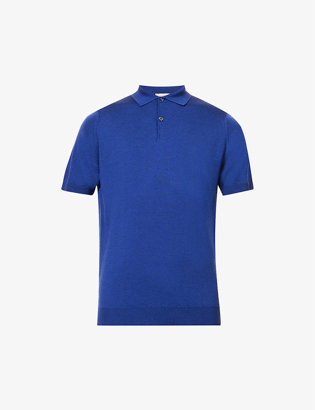 JOHN SMEDLEY Short-sleeved Regular-fit Wool-knit Polo Shirt 3 JOHN SMEDLEY Short-sleeved Regular-fit Wool-knit Polo Shirt