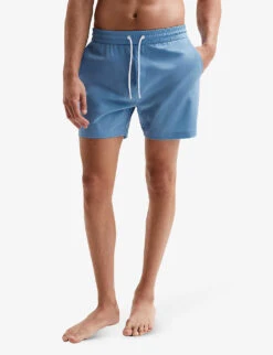 Reiss Beach Elasticated-waist Stretch-woven Swim Shorts 10 Reiss Beach Elasticated-waist Stretch-woven Swim Shorts -Baker Klein Shop R04080318 ROYALBLUE ALT02
