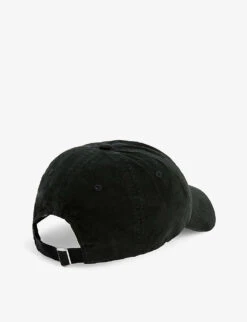 Acne Studios Cunov Logo-patch Cotton Baseball Cap -Baker Klein Shop R04080888 BLACK ALT02