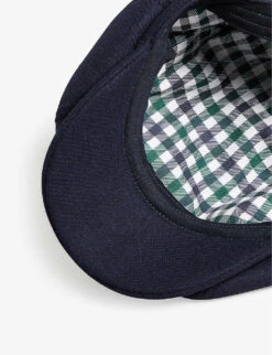 Ted Baker Elijahs Logo-patch Felt Baker Boy Cap -Baker Klein Shop R04080972 DKBLUE ALT02