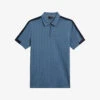 Ted Baker Abloom Zipped Cotton-blend Polo Shirt 1 Ted Baker Abloom Zipped Cotton-blend Polo Shirt -Baker Klein Shop R04080975 MIDBLUE M
