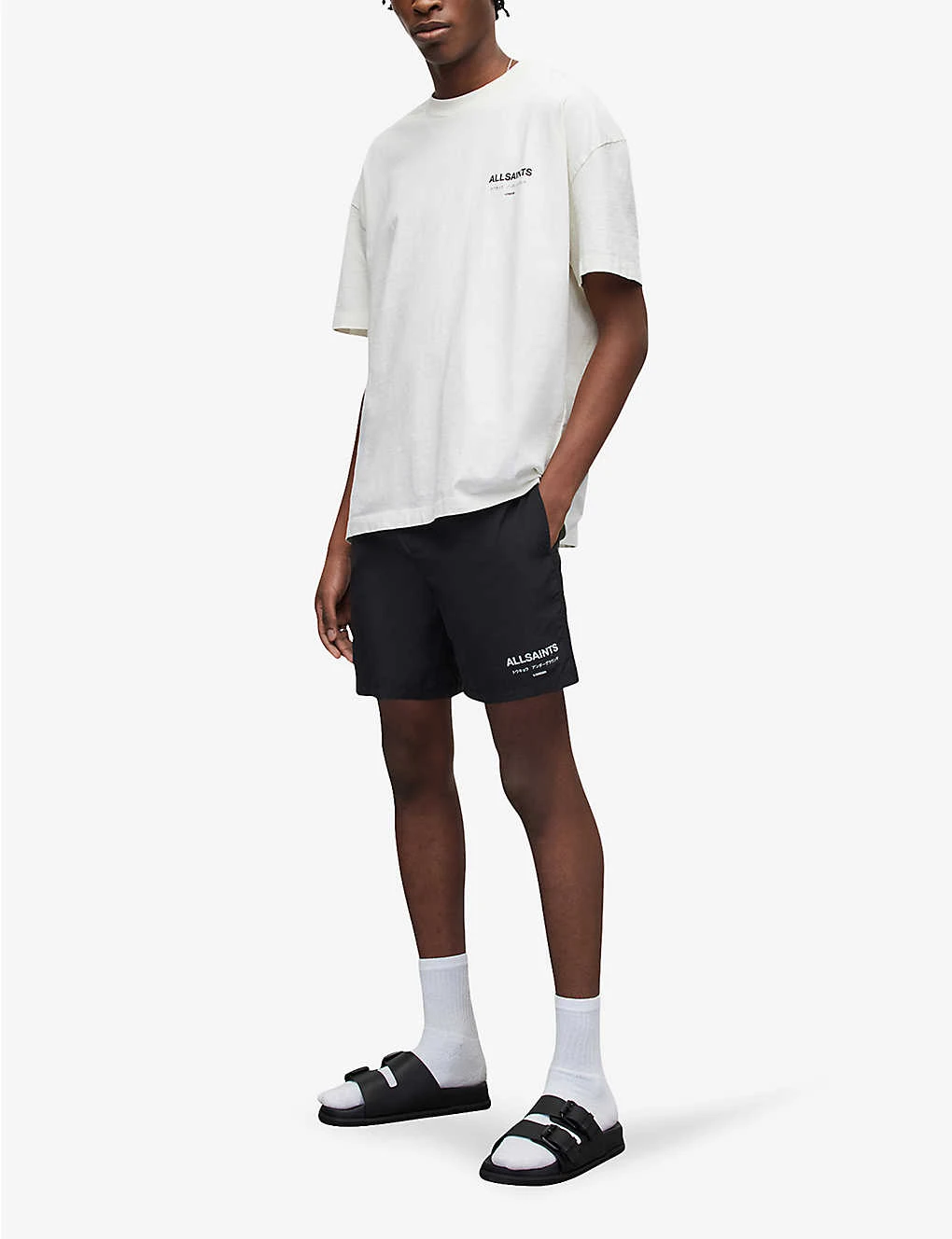 AllSaints Logo-print Swim Shorts 3 AllSaints Logo-print Swim Shorts - Image 2