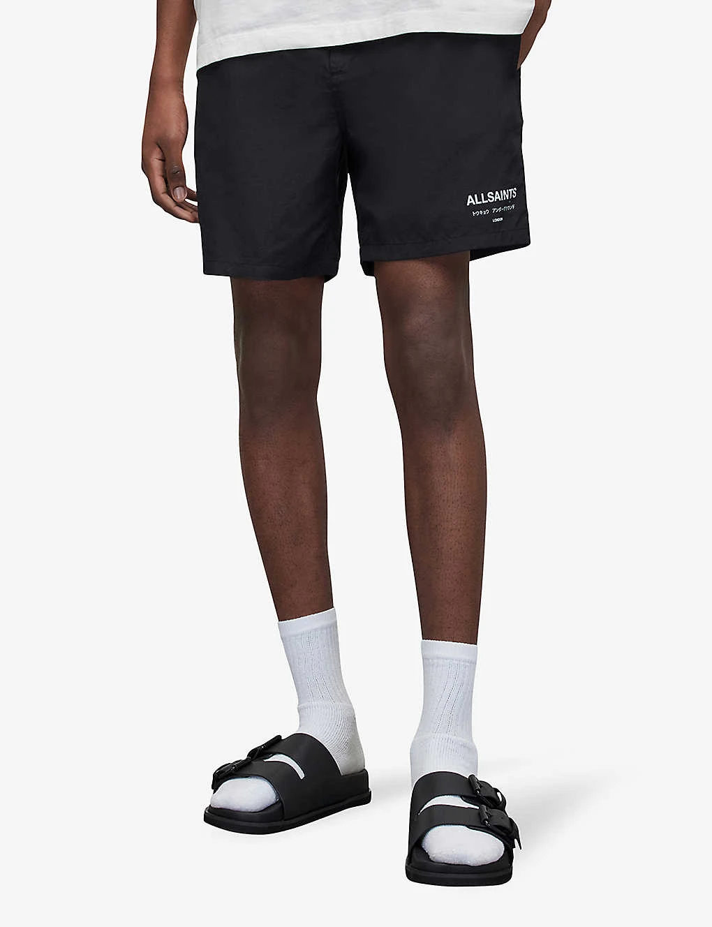 AllSaints Logo-print Swim Shorts 4 AllSaints Logo-print Swim Shorts - Image 3