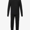 Eberjey Henry Long-sleeved Stretch-jersey Pyjama Set 1 Eberjey Henry Long-sleeved Stretch-jersey Pyjama Set -Baker Klein Shop R04084813 BLACK M