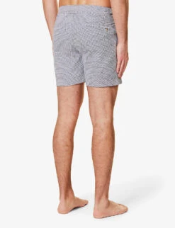 ORLEBAR BROWN Bulldog Geometric-print Mid-rise Swim Shorts -Baker Klein Shop R04085772 NAVYCLOUD ALT03