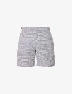 ORLEBAR BROWN Bulldog Geometric-print Mid-rise Swim Shorts