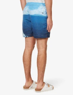 ORLEBAR BROWN Graphic-print Mid-rise Swim Shorts -Baker Klein Shop R04085773 ROCPOOLII ALT03