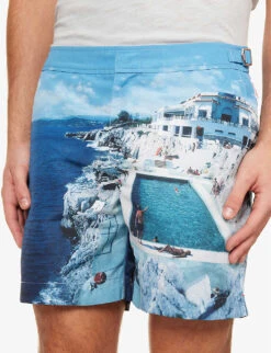 ORLEBAR BROWN Graphic-print Mid-rise Swim Shorts -Baker Klein Shop R04085773 ROCPOOLII ALT04
