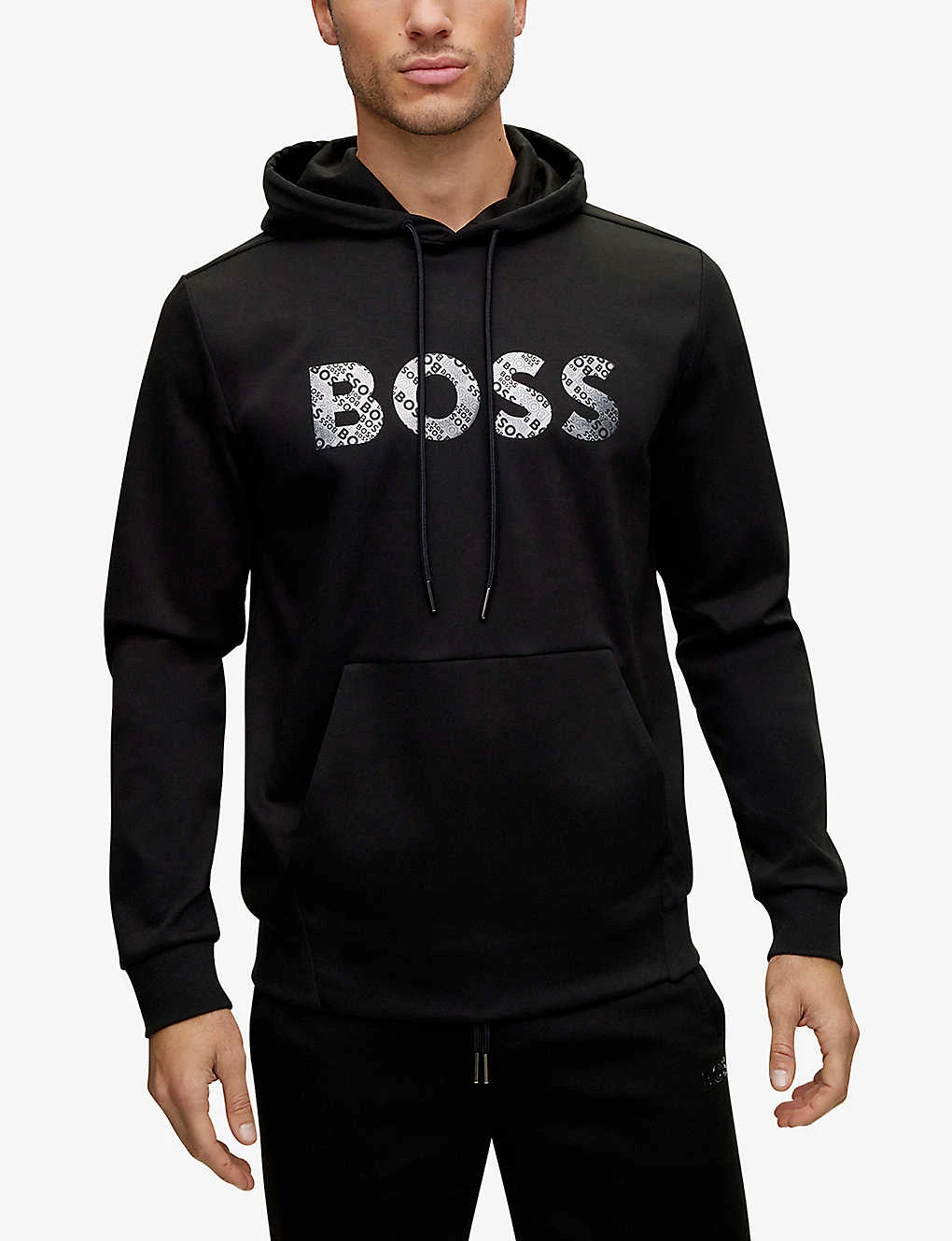 Boss Logo-print Relaxed-fit Cotton-blend Hoody 5 Boss Logo-print Relaxed-fit Cotton-blend Hoody - Image 3