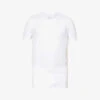 Falke Regular-fit Crewneck Stretch-cotton T-shirt Pack Of Two