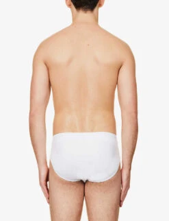 Falke Tonal Waistband Pack Of Two Stretch-cotton Briefs -Baker Klein Shop R04086475 WHITE ALT03