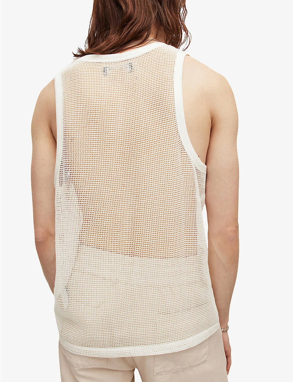 AllSaints Anderson Open-mesh Organic-cotton Vest Top 6 AllSaints Anderson Open-mesh Organic-cotton Vest Top - Image 4