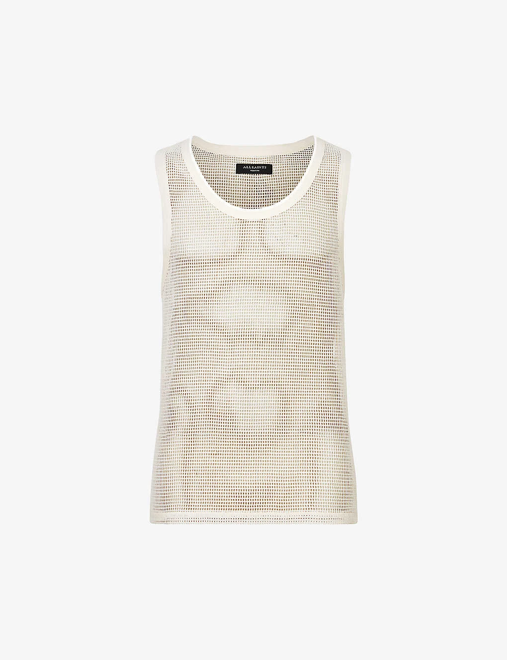 AllSaints Anderson Open-mesh Organic-cotton Vest Top 3 AllSaints Anderson Open-mesh Organic-cotton Vest Top