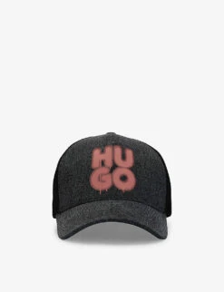 Hugo Graffiti-logo Cotton Baseball Cap