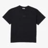 Sandro Rubber-logo Relaxed-fit Cotton T-shirt