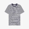 Reiss Keats Striped Cotton-blend Jersey T-shirt -Baker Klein Shop R04110026 NAVYWHITE M
