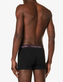 Calvin Klein Logo-print Stretch-cotton Trunks -Baker Klein Shop R04117823 MULTI ALT02