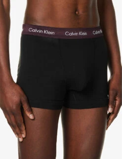 Calvin Klein Logo-print Stretch-cotton Trunks -Baker Klein Shop R04117823 MULTI ALT03