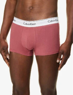 Calvin Klein Logo-waistband Pack Of Three Stretch-cotton Trunks -Baker Klein Shop R04117845 MULTI ALT03