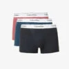 Calvin Klein Logo-waistband Pack Of Three Stretch-cotton Trunks -Baker Klein Shop R04117845 MULTI M