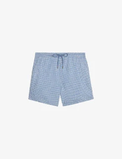 Ted Baker Popov Geometric-print Recycled-polyester Swim Shorts