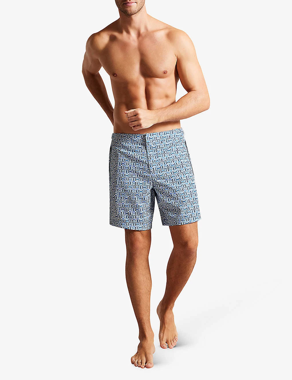 Ted Baker Crabbe Geometric-print Regular-fit Woven Swim Shorts 4 Ted Baker Crabbe Geometric-print Regular-fit Woven Swim Shorts - Image 2