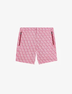Ted Baker Kloch Geometric-print Swim Shorts