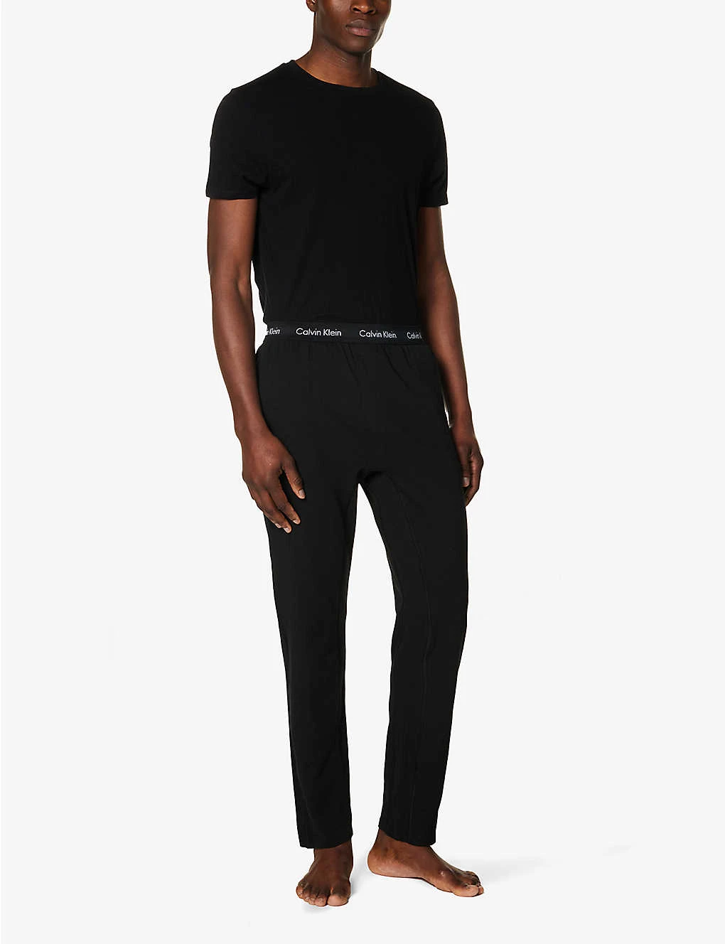 Calvin Klein Branded-waistband Stretch-cotton Pyjama Bottoms 4 Calvin Klein Branded-waistband Stretch-cotton Pyjama Bottoms - Image 2