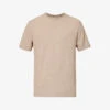 Calvin Klein Crewneck Brand-tab Stretch-cotton T-shirt -Baker Klein Shop R04123677 ELEMENTHEATHER M