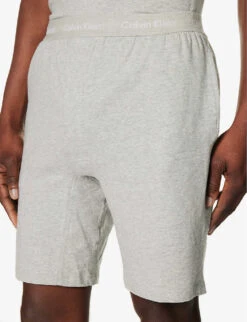 Calvin Klein Branded-waistband Stretch-cotton Pyjama Set 12 Calvin Klein Branded-waistband Stretch-cotton Pyjama Set -Baker Klein Shop R04123682 GREYHEATHER ALT04