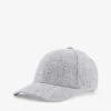 Logo-button Linen Baseball Cap -Baker Klein Shop R04124210 PEBBLELINEN M