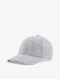 Logo-button Linen Baseball Cap