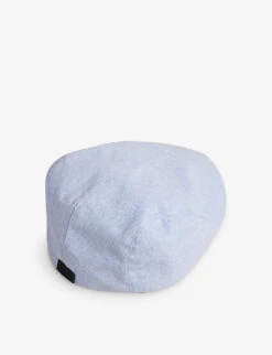 Ted Baker Drakee Peaked Woven Flat Cap -Baker Klein Shop R04125125 LTBLUE ALT03