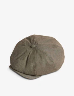 Ted Baker Fosster Woven Flat Cap -Baker Klein Shop R04125126 OLIVE ALT03