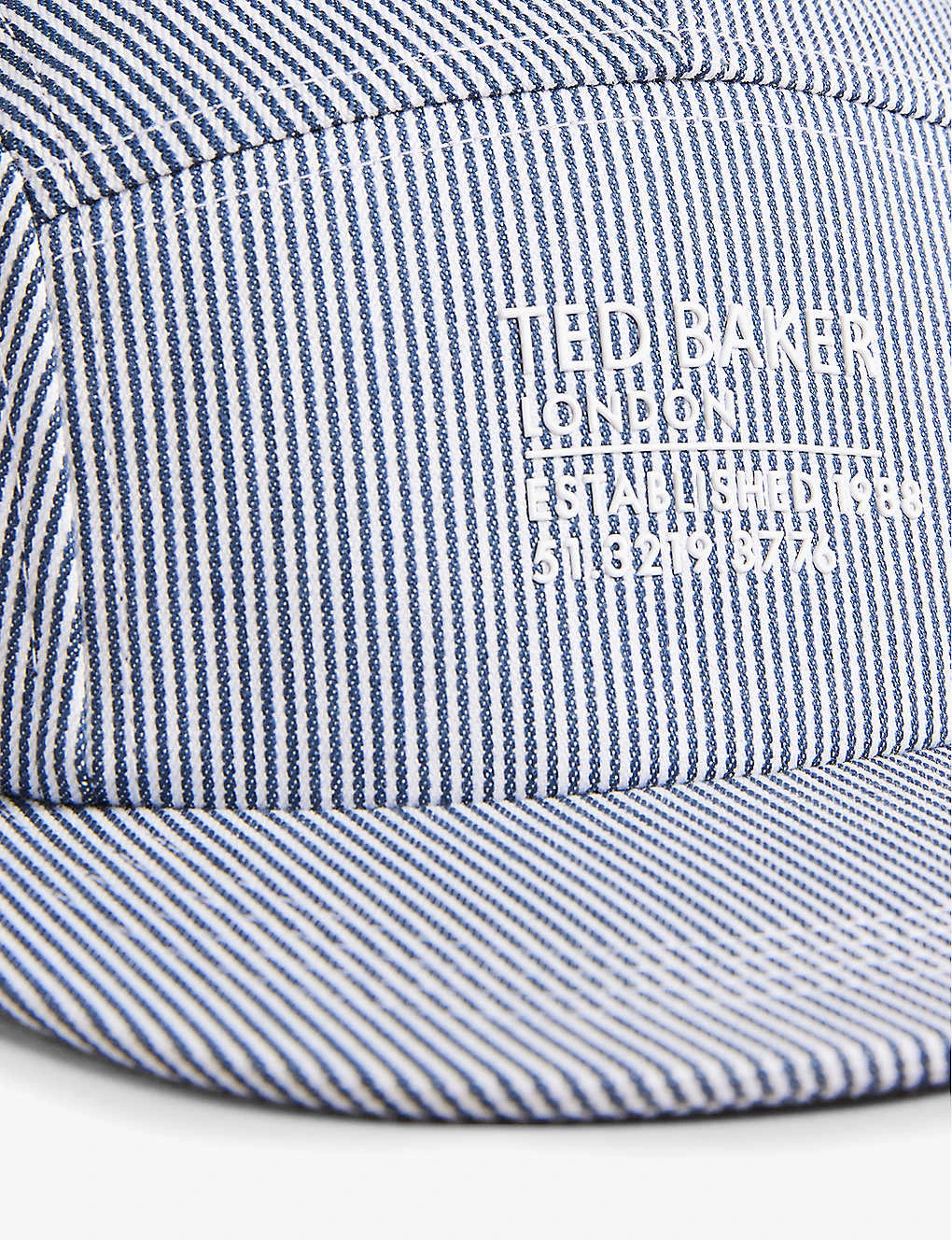 Ted Baker Declann Logo-embroidered Striped Stretch-cotton Blend Cap 4 Ted Baker Declann Logo-embroidered Striped Stretch-cotton Blend Cap - Image 2