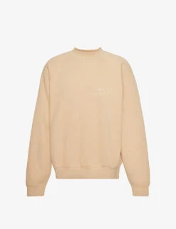 ESSENTIALS Logo-patch Relaxed-fit Cotton-blend Sweatshirt