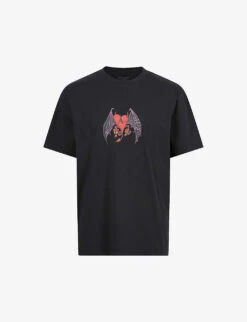 AllSaints Bad Love Graphic-print Organic Cotton-jersey T-shirt