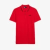 THE KOOPLES Logo-embroidered Contrast-trim Classic-fit Cotton Polo Shirt 1 THE KOOPLES Logo-embroidered Contrast-trim Classic-fit Cotton Polo Shirt -Baker Klein Shop R04129057 RED01 M