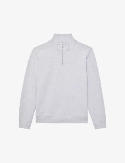 Reiss Bishop Half-zip Stretch-knit Sweatshirt