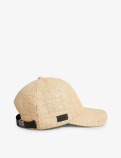 Ted Baker Harpp Logo-patch Raffia Baseball Cap