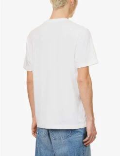 True Religion Vintage Logo-print Cotton-jersey T-shirt -Baker Klein Shop R04134910 OPTICWHITE ALT03