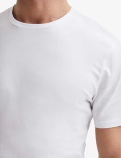 Reiss Bless Short-sleeved Crewneck Pack Of Three Cotton-jersey T-shirts -Baker Klein Shop R04135033 WHITE ALT03