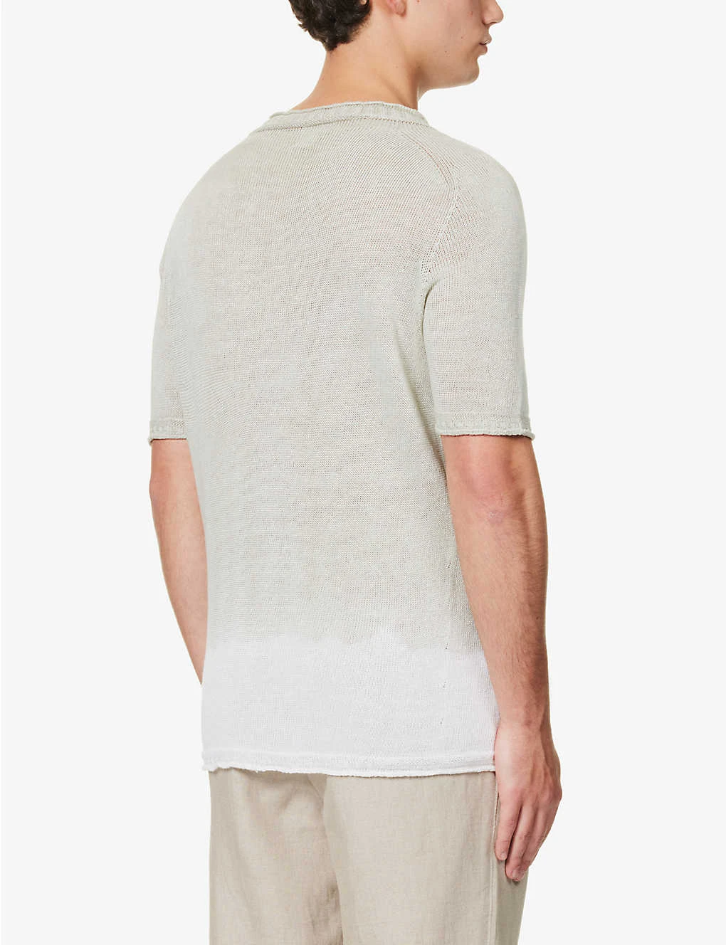 120% Lino Gradient Crewneck Linen-knit Top 6 120% Lino Gradient Crewneck Linen-knit Top - Image 4