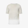 120% Lino Gradient Crewneck Linen-knit Top -Baker Klein Shop R04136767 SIHBORIARMY M