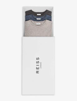 Reiss Bless Crewneck Pack Of Three Cotton-jersey T-shirts