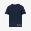 Boss Identity Logo-print Regular-fit Stretch-cotton T-shirt -Baker Klein Shop R04140028 DARKBLUE M