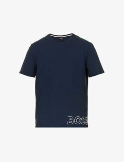 Boss Identity Logo-print Regular-fit Stretch-cotton T-shirt