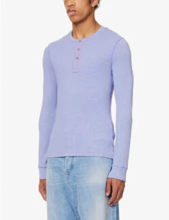 Honey Dijon X Acne Studios Ribbed Relaxed-fit Stretch-woven Top -Baker Klein Shop R04141623 LILAC ALT02