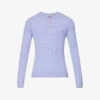 Honey Dijon X Acne Studios Ribbed Relaxed-fit Stretch-woven Top -Baker Klein Shop R04141623 LILAC M