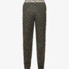Emporio Armani Branded-waistband Logo-print Cotton-poplin Pyjama Bottoms -Baker Klein Shop R04142171 EARTHSANDEAGLES M